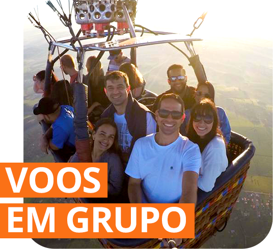 O que está incluso em nosso Voo em Grupo: